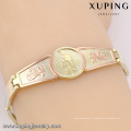 China Proveedor de joyería Xuping Nuevo chapado en oro pulsera Bendecida Virgen María Pulsera de tres colores